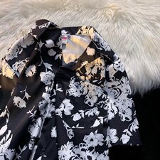 男夏季冰丝四面弹宽松古巴领短袖夏威夷衬衫C093P35，男装衬衫，星座1116-2