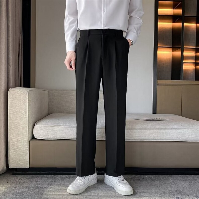 春夏款男西裤直筒小脚九分裤加大码S-5xlK39P38，男装西裤，星座1013