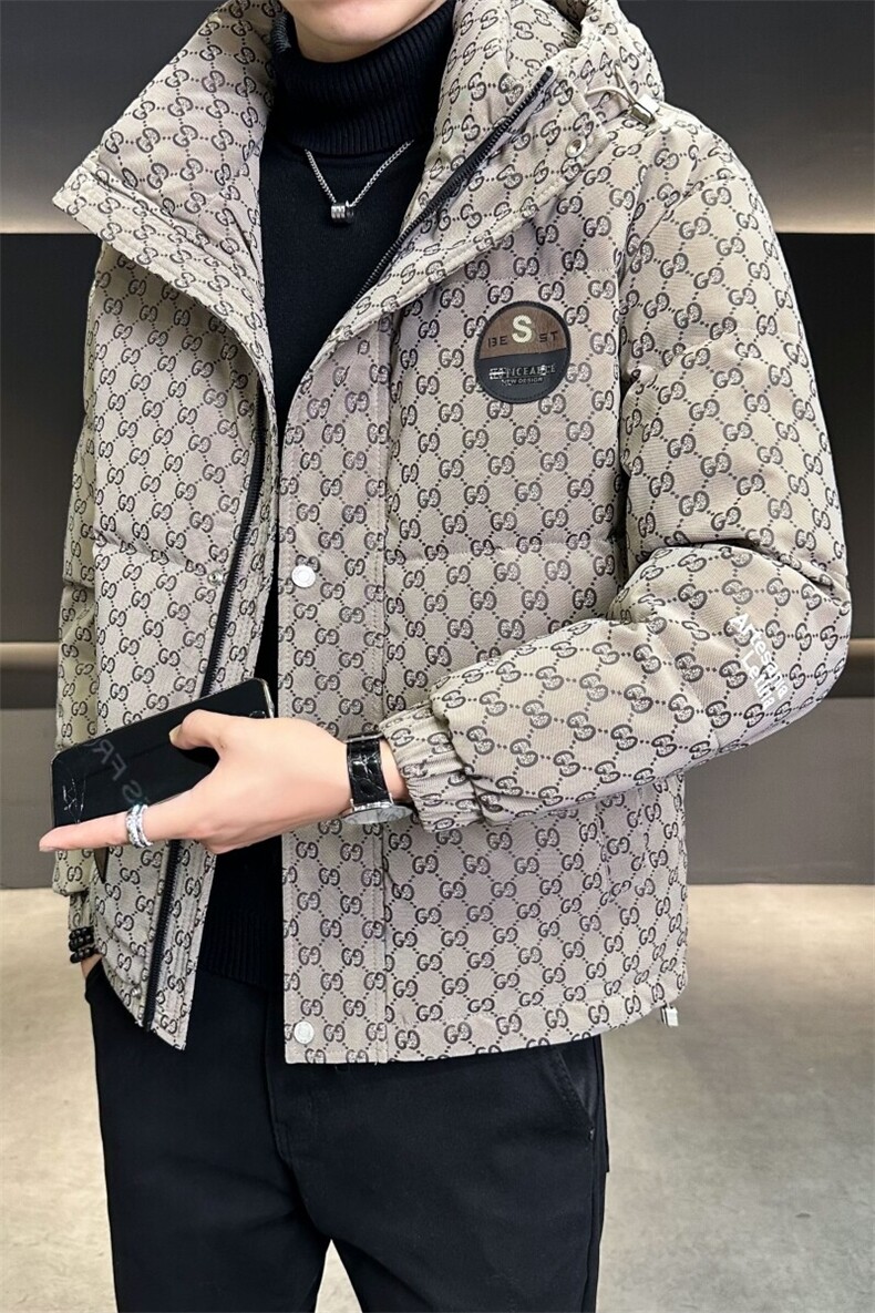羽绒服男冬季2024新款连帽白鸭绒外套B240-YR6826-P205,男装羽绒服,电商B240