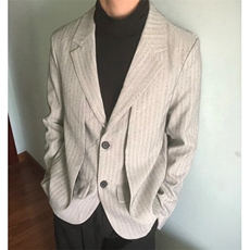 休闲西服男春秋季休闲商务单西新款针织衫圆领小西装外套上衣，男装西服，星座601-1