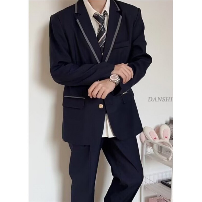 原宿流行ins慵懒日系新款简约学院风西装外套气质文艺XCC01,男装西服,星座1116A（原606A-3）