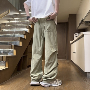 2025新款美式高街vibe褶皱工装男潮牌休闲裤子XZ301b-2-CK722TP30