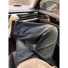B221美式ins高街暗黑重工艺宽松直筒牛仔裤LK24419-特P45控78，男装牛仔裤，电商B221