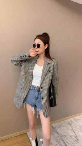格子西装，女装西装，佰多丽多