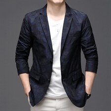 西服男单件上衣商务休闲潮流宽松百搭小西装纯色外套2023春装新款图片