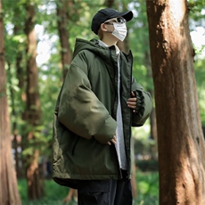 山系冲锋衣男秋冬款棉袄夹克潮牌宽松美式机能风棉服外套MH02-P88，男装夹克，星座1008-1