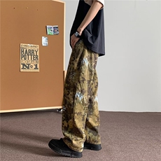 男休闲直筒工装裤潮牌登山裤大口袋防水户外冲锋裤子，男装休闲裤，星座716-3
