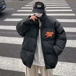 V1536-P88 美式街头字母刺绣服秋冬加厚嘻哈面包服外套ins潮图片