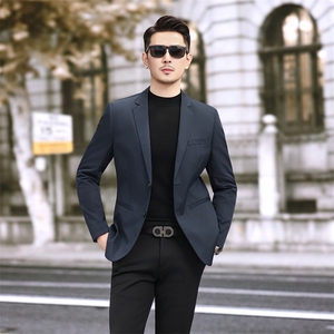 新款男士休闲商务上衣小西装秋季西服178P165图片