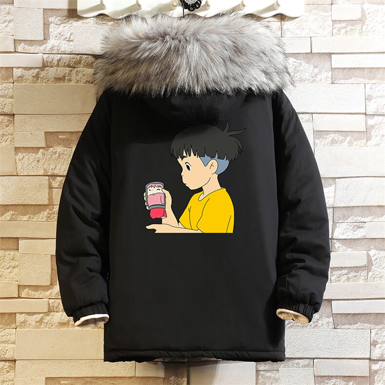 MM48200-P130冬季大毛领衣男士大码加厚袄男服砖墙,男装棉衣,电商A040A