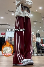 薄款改加绒特批P35无差价抖音加绒三条杠休闲裤男K1990J加绒，男装休闲裤，电商A001-1