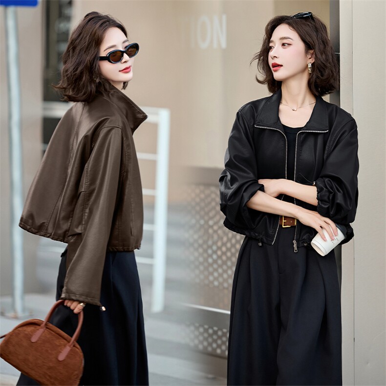 跑量安哥拉小皮衣外套女2024春秋新款高级感炸街小个子机车服夹克，女装皮衣，跑量工厂店