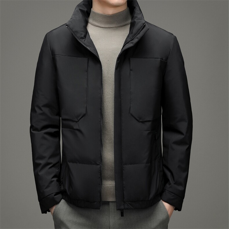 冬季白鸭绒羽绒服男士立领时尚休闲保暖羽绒外套SNNYR16901-P285,男装羽绒服,电商B212（原钱塘6029）