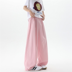 8XL-M多巴胺冰丝垂感慵懒山本裤男夏拖地裤子阔腿休闲裤KZ051P30图片