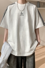 图案已注册夏季新款个性ins潮流短袖T恤男宽松半袖打底衫D009/P35，男装T恤，电商B209