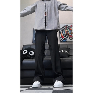 大货~春季褶皱垂感显瘦西装休闲长裤男K315-P45 （主推差价大）图片
