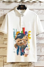 PL57211-P35翻领短袖polo衫男大码胖子半袖t恤男有领保罗衫砖墙，男装Polo衫，电商A040A