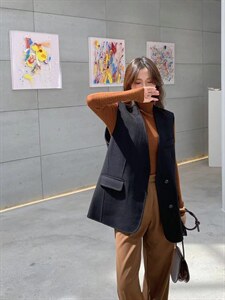【现货】双面羊绒马甲,女装马甲,欧洛佛