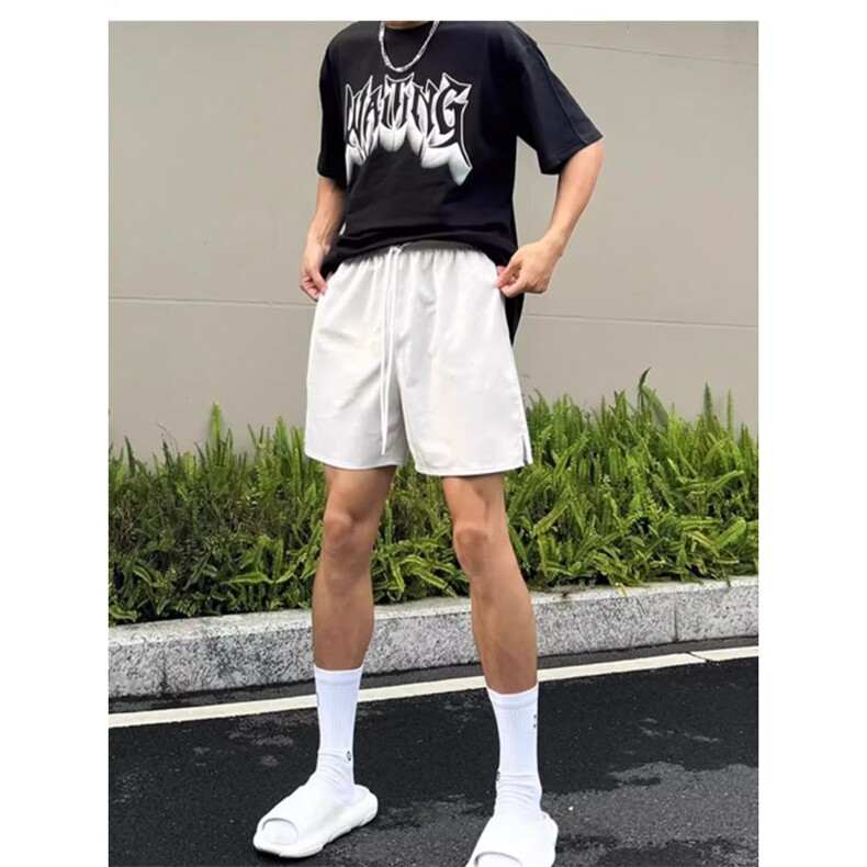 黑色尼龙速干短裤男夏季美式复古健身篮球运动裤XDK55,男装牛仔裤,星座208-5