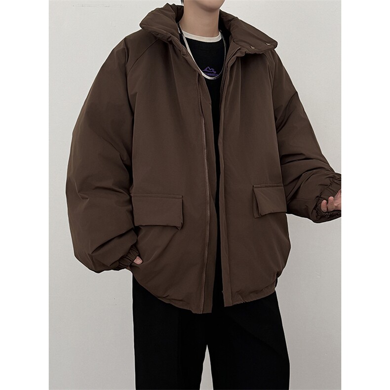 复古美拉德立领棉衣男女潮牌宽松加厚保暖棉服外套M057-P76,男装棉衣,星座308B-2