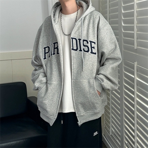 现货重磅宽松休闲绣花连帽卫衣外套男潮牌上衣A351-AW2499-P105图片