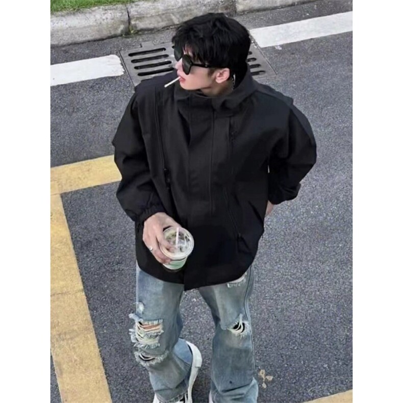 DWT03-P65现货美式机能软壳桑延冲锋衣男士外套2025新款防水夹克,男装风衣,星座603-2