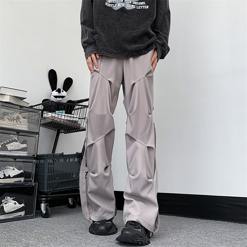 8XL-M休闲裤男春夏加肥加大码西裤高街显瘦拖地裤9026p68控88,男装休闲裤,电商D206-1
