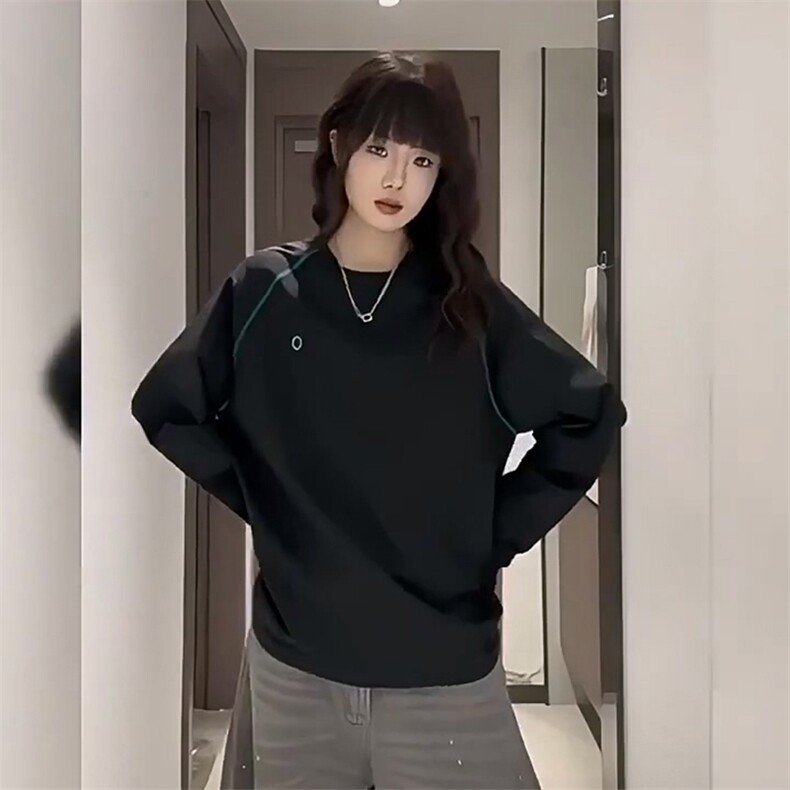 美式高街解构工艺速干长袖T恤男女款防晒罩衫户外运动潮牌骑行服,男装防晒衣,电商A486