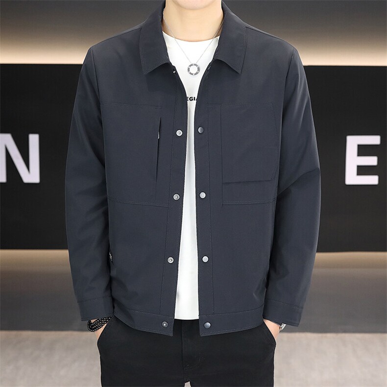 抖音直播主推高品质休闲百搭简约夹克外套上衣男9817P120，男装夹克，电商B226