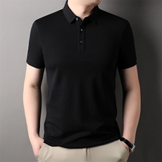 2024新款时尚翻领Polo衫男夏季潮流商务男装休闲男士半袖上衣，男装Polo衫，电商B212（原钱塘6029）