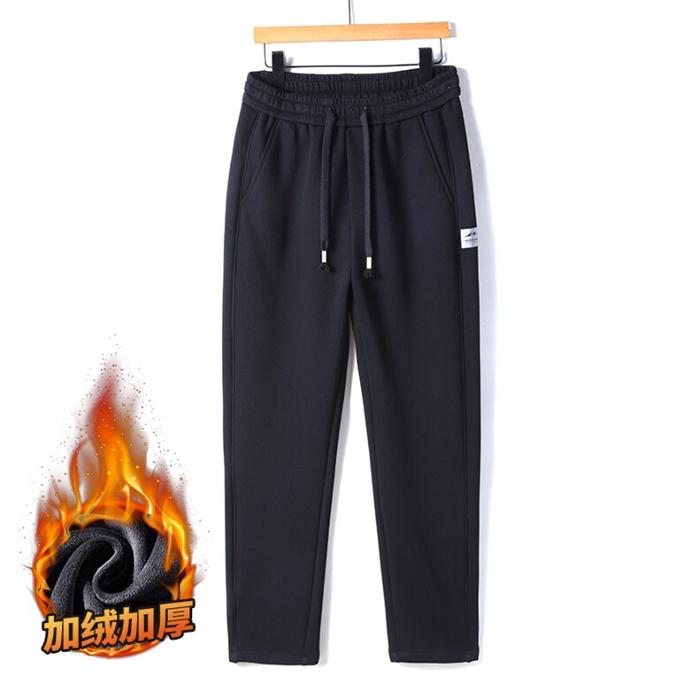 宽松直筒阔腿运动卫裤男秋冬季休闲裤加厚裤子Z2344-P45/加绒P55,男装休闲裤,星座509