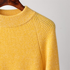 2025年秋季新款百搭花纱七针双股加厚元宝针半高领，男装羊绒套衫，台绒羊绒