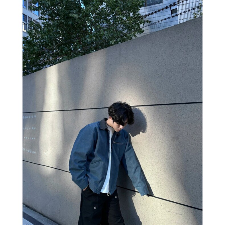 底特律工装夹克短款古着美式复古潮牌cleanfit外套男春秋P11-P85,男装夹克,星座1007（原301D）
