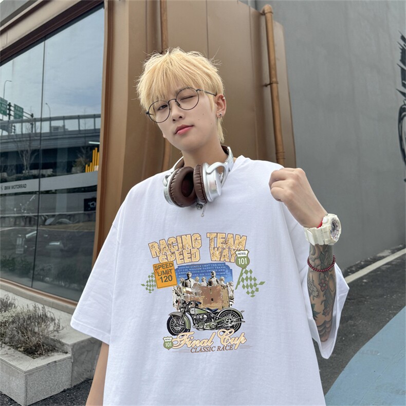 220G夏季新款纯棉圆领短袖T恤DT445-特P19控38,男装T恤,电商B370
