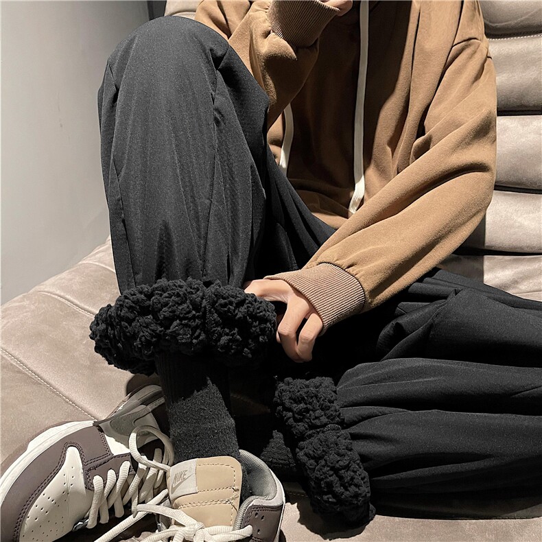 看得见温暖!羊羔绒加绒加厚加倍暖冬季裤K77-1特批40,男装休闲裤,星座718-1