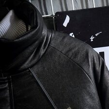 网格日系缉明线休闲皮衣男秋季时尚青年皮夹克A090-MY75P125限158，男装棉衣，电商A089-1