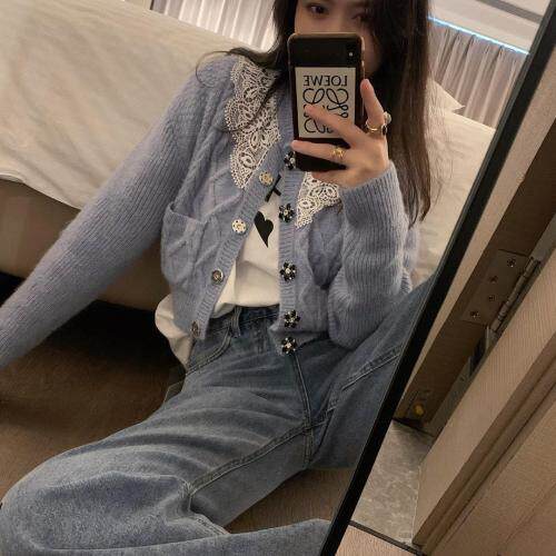1335娃娃领开衫图片