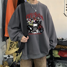 特P25控48秋冬新款男士圆领卫衣宽松休闲日常百搭上衣WQ2433，男装卫衣，电商B370