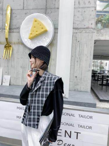 格纹披肩，其它，Queena PHoebe