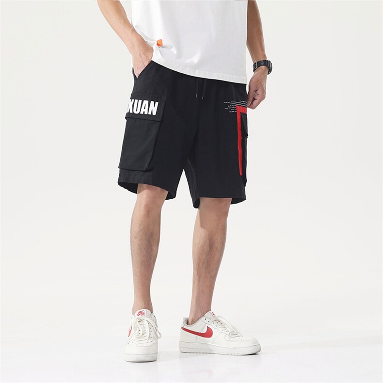 7XL~M码ins工装短裤男大码五分裤子2023夏季新品潮男胖子休闲图片