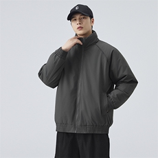 现货美式高街休闲夹克冬季三防立领纯色户外工装加厚棉服外套，男装夹克，电商A486