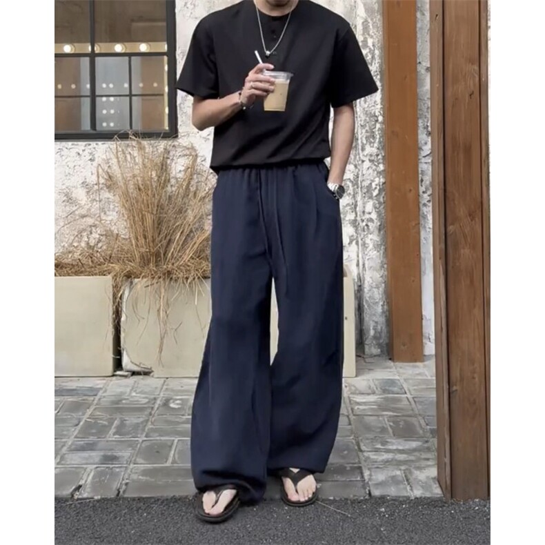 网图现货A807-P45原版天丝麻裤45%莱赛尔42%人棉
9%锦纶4%亚麻,男装休闲裤,电商B335
