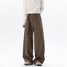 2025秋季新款无影墙老钱复合棉麻西裤M-5XLHK25790-特P45，男装西裤，电商A022