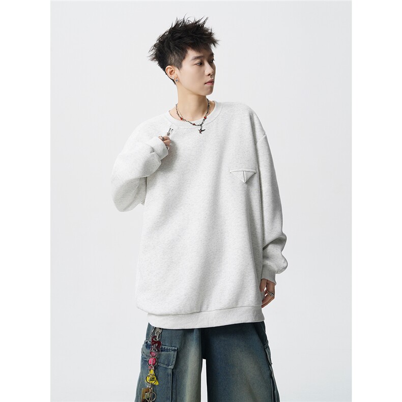 HW2513-特p45控78面布54.2棉45.8聚酯圆领领情侣卫衣宽松外套男,女装短外套,电商B370