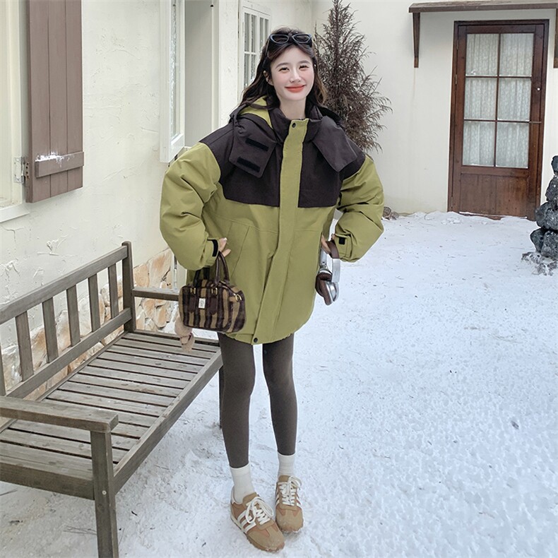 新款现货，羽绒冲锋衣B081-8745-P295-K438,女装派克服,浙宝276（原081）