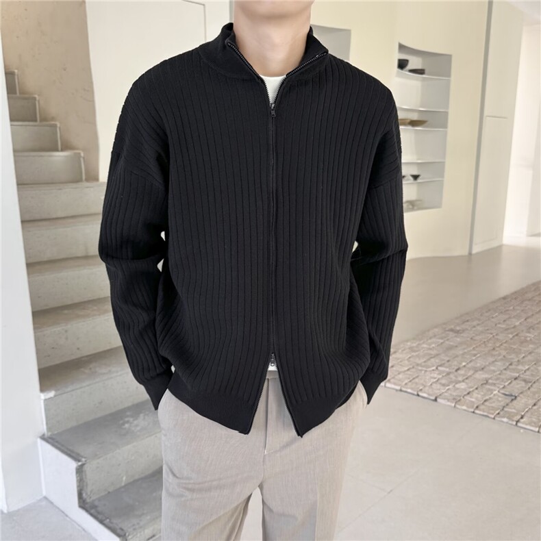 翻领针织毛衣上衣秋冬保暖POLO领内搭打底休闲长袖MZ864-P64,男装T恤,星座412-3