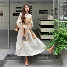 新款松弛感拼接连衣裙722-P145-K218，女装连衣裙，2C108