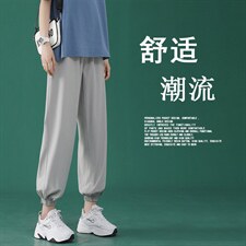 2024春秋新款运动裤宽松束脚显瘦潮牌休闲裤2027-特批20，女装休闲裤，星座718-1