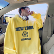 抖音得物供货可提供视频秋冬重磅美式宽松连帽卫衣WKD19，男装卫衣，电商A486