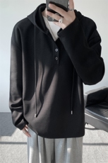 连帽卫衣男春季新款港风宽松华夫格大码长袖套头上衣CH59-P38，男装卫衣，星座214-3
